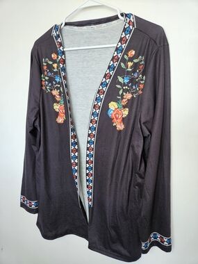 Floral Boho Cardigan and Pants 2 Piece Matching Set Size 3XL Plus🔥